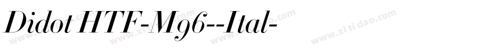 Didot HTF-M96--Ital字体转换